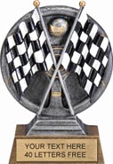 Racing Round 3D Sport Resin Trophy