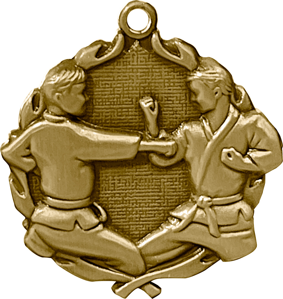 1.75 inch Martial Arts Wreath Medal