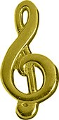 Music G Clef Chenille Pin
