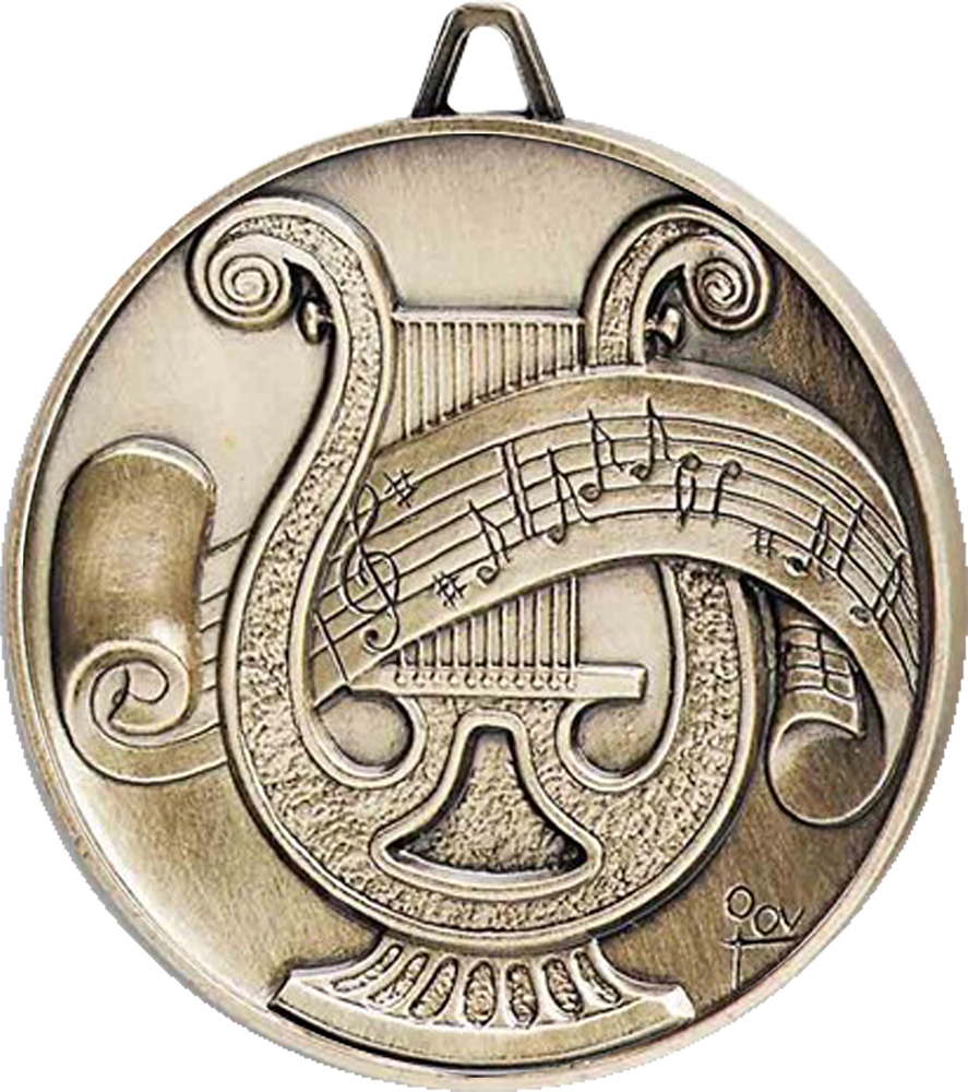 2.5 inch Premium Satin Finish Medal - Music