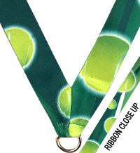 7/8 x 30 in. Tennis Sublimated Neck Ribbon