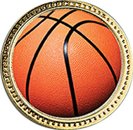 Basketball Round Insert Pin