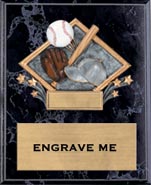 Baseball Color Diamond Plaque