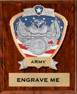 Army Sport Legend Shield Plaque