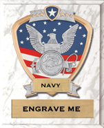 Navy Sport Legend Shield Plaque