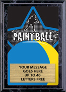 Paintball Full Color Star Plaque