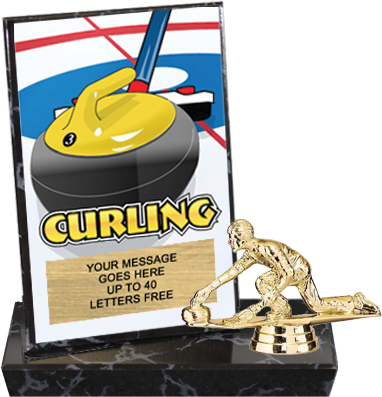Curling Billboard Plaque