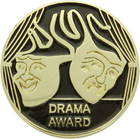 Drama Award Enameled Pin