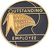 Outstanding Employee Enameled Pin
