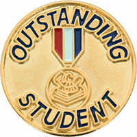 Outstanding Student Enameled Pin