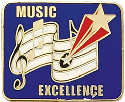 Music Excellence Enameled Pin