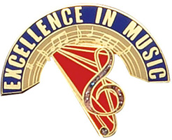 Excellence in Music Enameled Pin