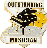 Outstanding Musician Enameled Pin