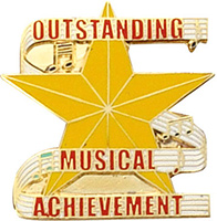 Outstanding Musical Achievement Enameled Pin