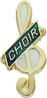 Choir G Clef Enameled Pin