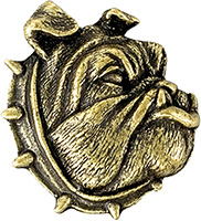 Bull Dog 3D Mascot Pin