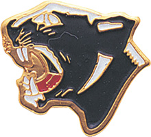 Panther Enameled Mascot Pin