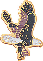 Falcon Enameled Mascot Pin