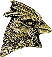 Cardinal 3D Mascot Pin