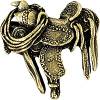 Cowboy Saddle 3D Mascot Pin