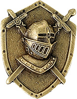 Knight 3D Mascot Pin