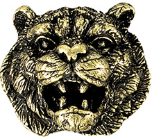 Tiger 3D Mascot Pin