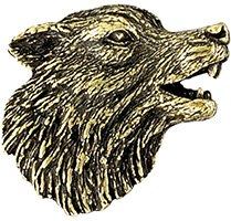 Wolf 3D Mascot Pin