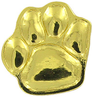 Gold 3D Paw Print Pin