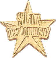 Star Performer Chenille Pin