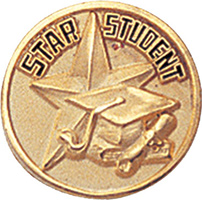 Gold Star Student Pin