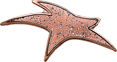 Bronze Sparkle Modern Star Pin
