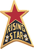 Rising Star Enameled Pin