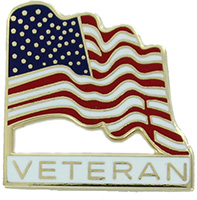 Veteran American Flag Pin