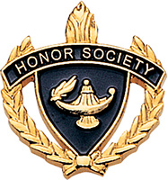 Honor Society 3D Enameled Scholastic Pin