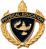 Physical Education 3D Enameled Scholastic Pin
