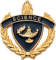 Science 3D Enameled Scholastic Pin