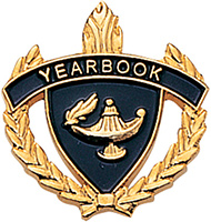Yearbook 3D Enameled Scholastic Pin