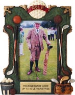 Golf Painted Resin Photo Frame