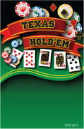 Poker- Texas Hold' Em Plaque Insert