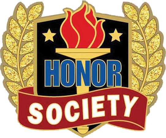 Wreath & Torch Scholastic Enamel Pin- Honor Society