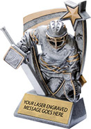 Hockey Goalie 5 Star 3D Resin Trophy