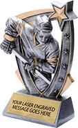 Hockey 5 Star 3D Resin Trophy