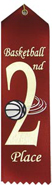 Basketball 2nd Place Event Ribbon