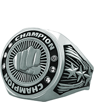 Silver Bright Star Champion Ring