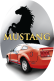 Auto | Racing- Mustang Oval Insert