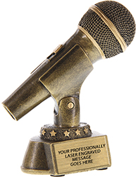 Microphone Resin Trophy