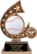 Baseball Comet Resin Trophies