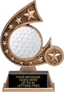 Golf Comet Resin Trophies