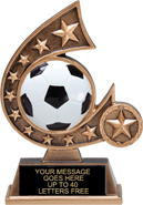 Soccer Comet Resin Trophies