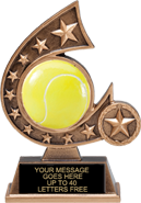 Tennis Comet Resin Trophies